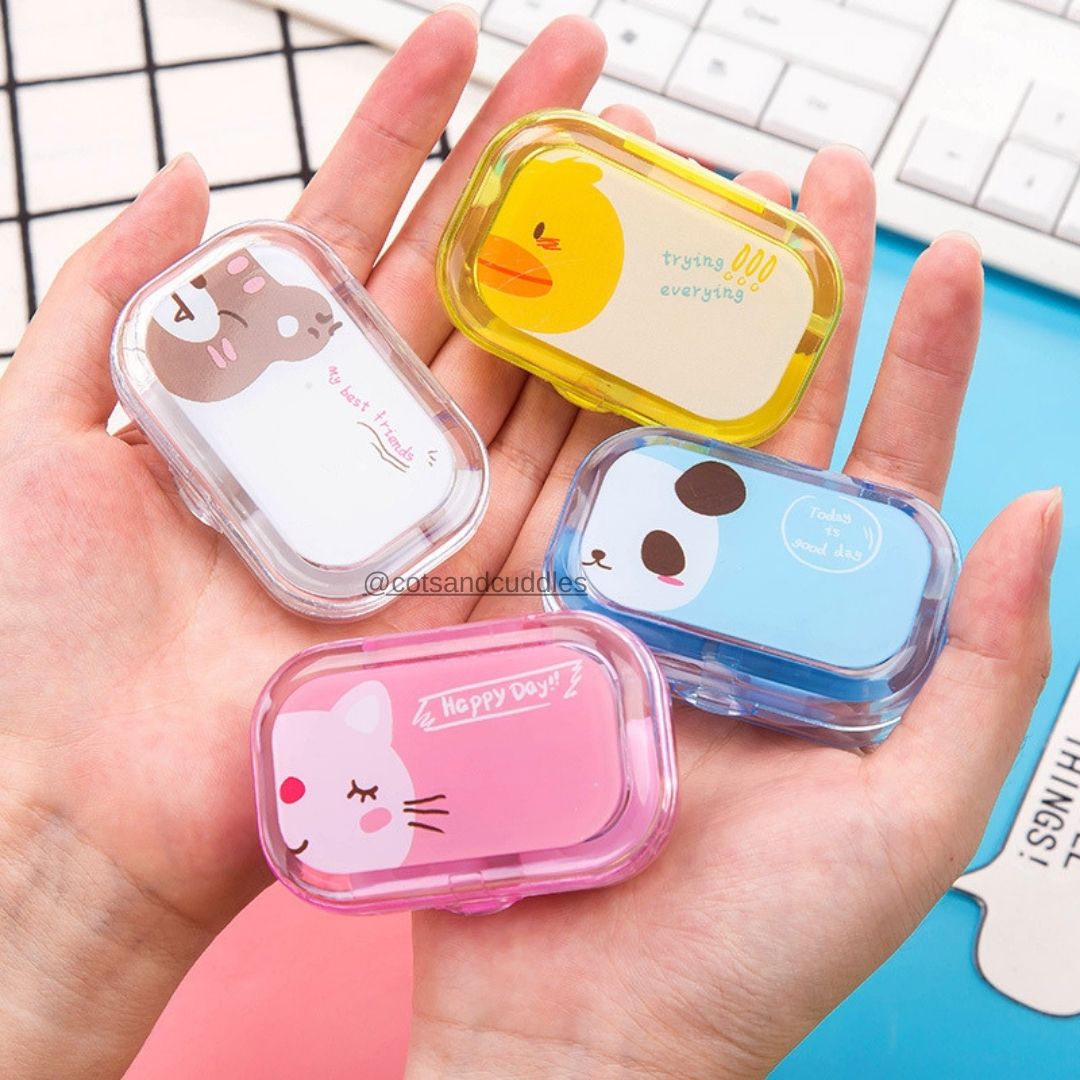 Cartoon Cute Containers For Contact Lenses Portable For Wholesale