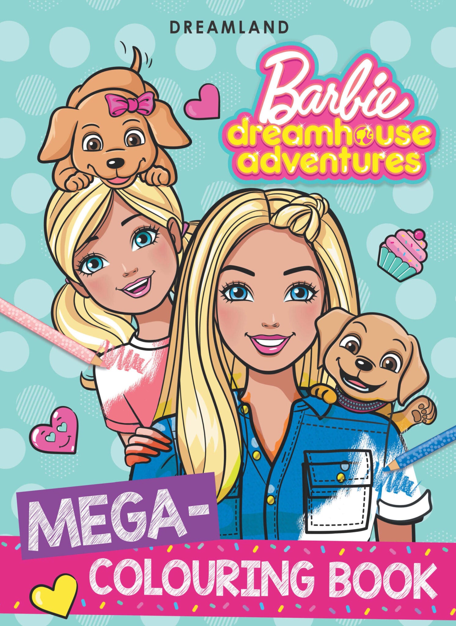 A set of educational magnetic puzzles with a Barbie motif