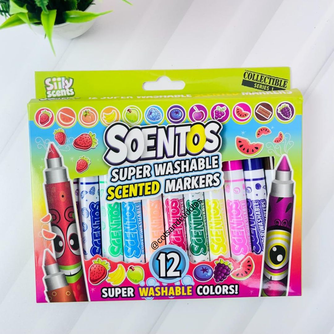 Scentos Series 1 Jumbo Scented Markers Set