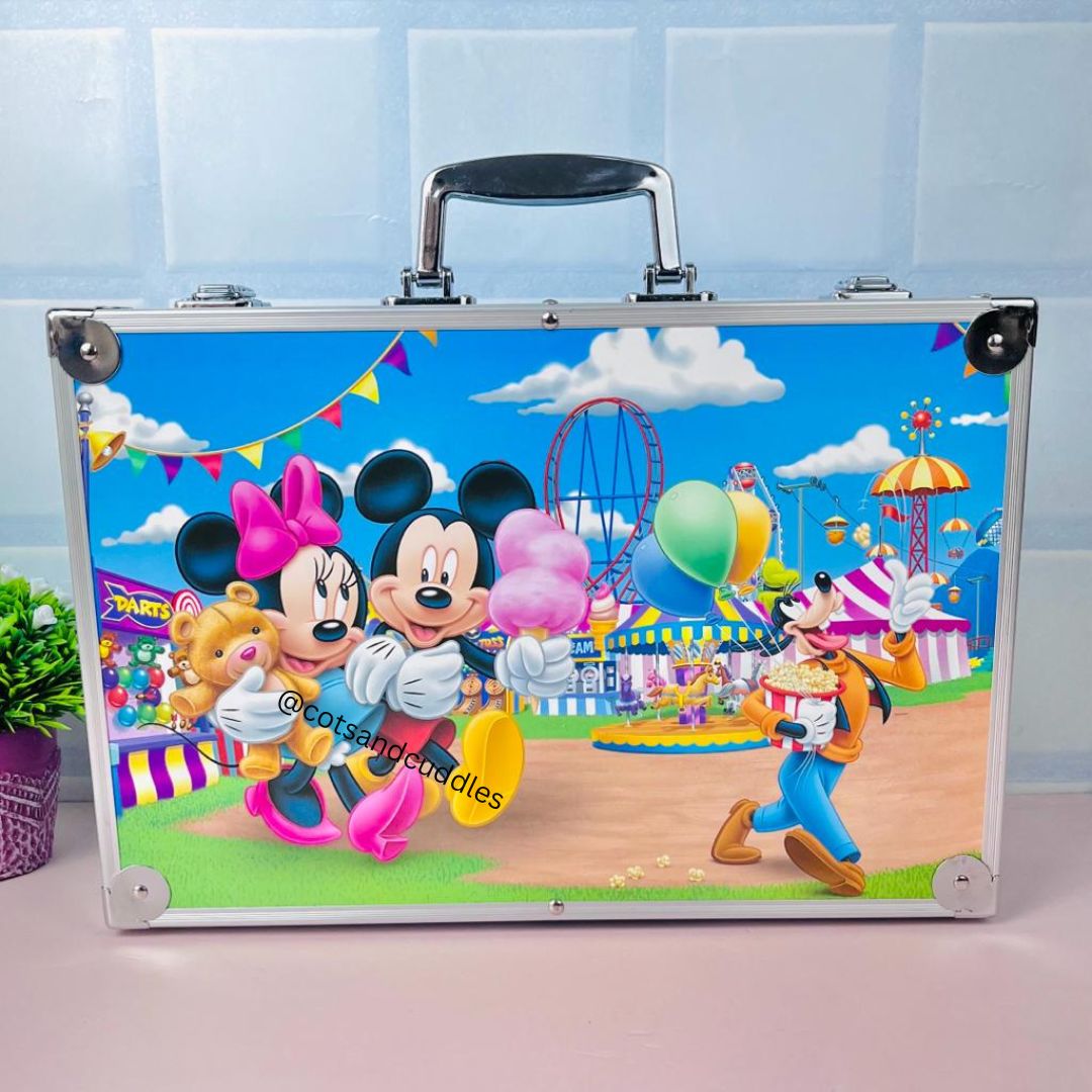 Cute And Adorable Space Theme Briefcase With 145pcs Art Supplies