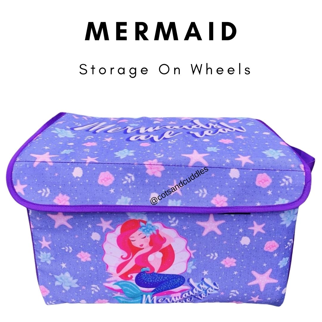 Wheeled Wonderland: Multipurpose Toy Storage Bag (Mermaid)