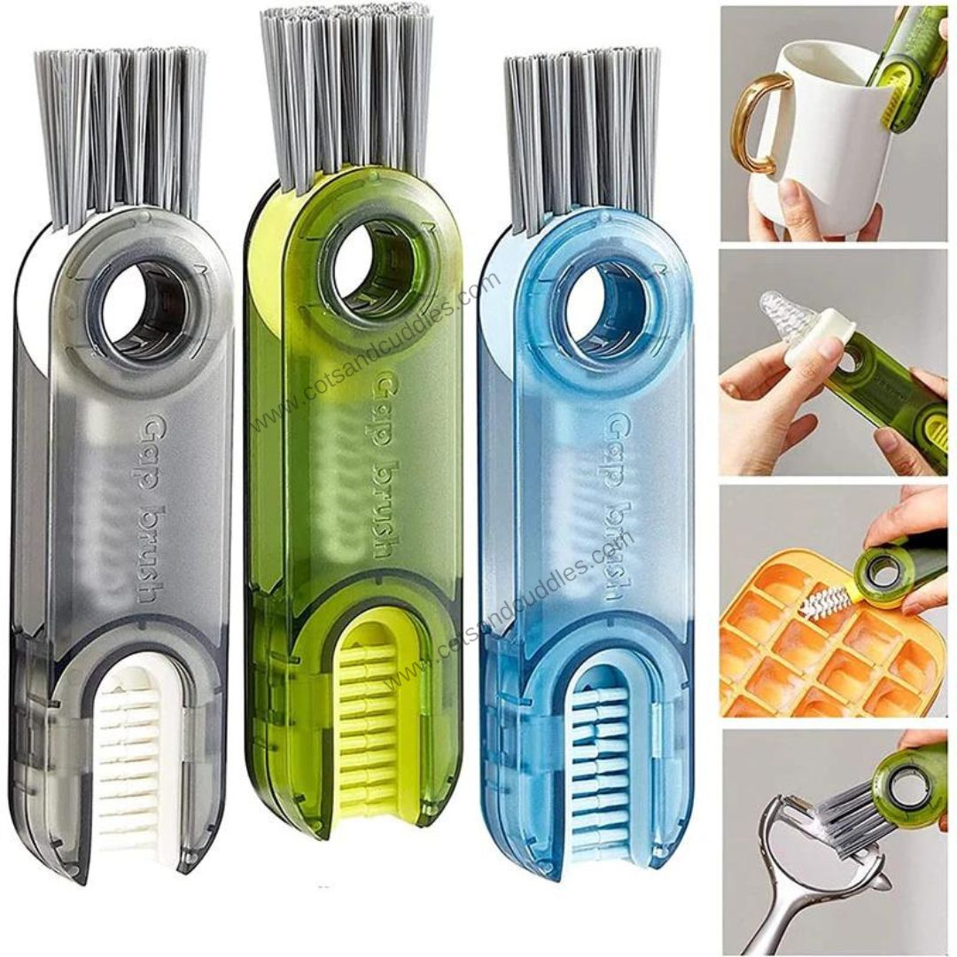 Kitchen 3 In 1 Multifunctional Cleaning Cup Washer Brush Long