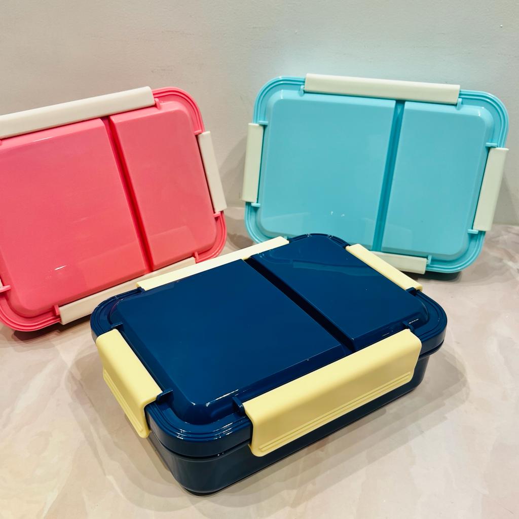 Jmtresw Stainless Steel Bento Box Leak-Proof Childrens Lunch Box BPA-Free 2  Compartments 