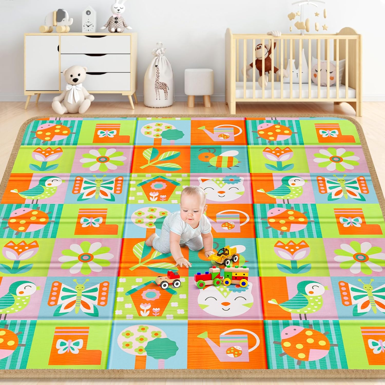 Generic Baby Double Sided Padded Play And Crawling Mat