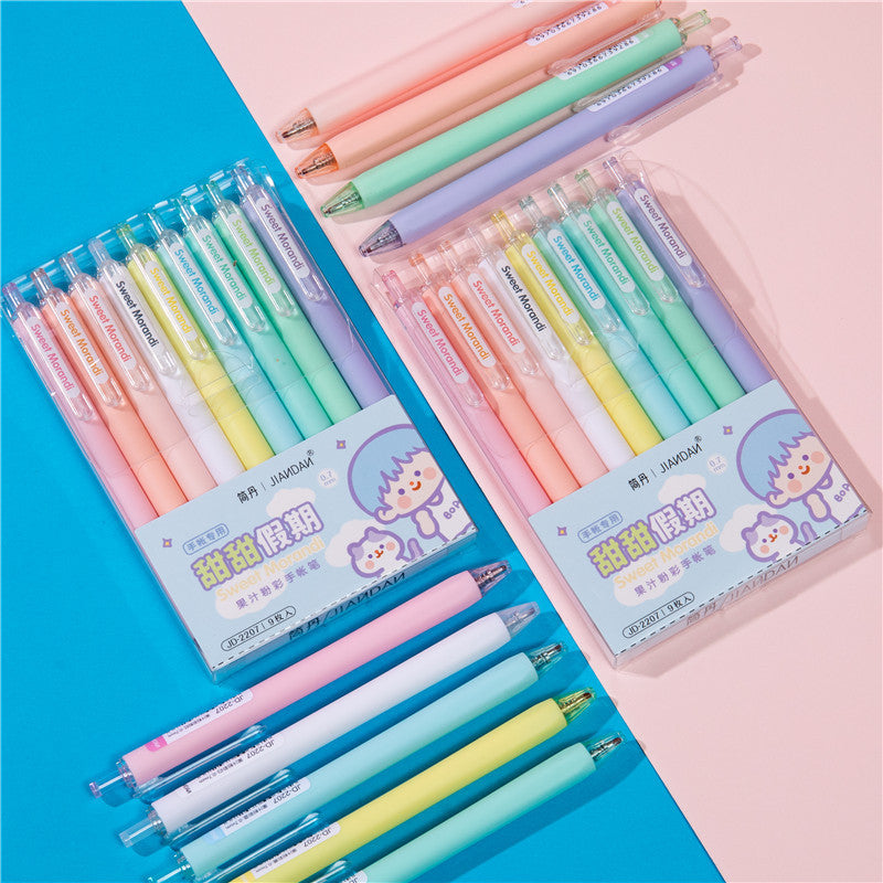 Wholesale 9Pcs/Set Creative Notebook Pen Multicolor Pen Nine-Color Set