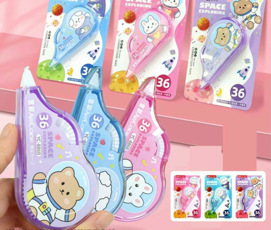 Cute Stylish Kawaii Theme Correction Tapes For School Student Random