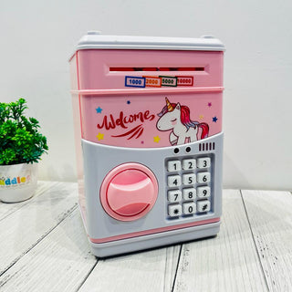 Cartoon Theme Electronic Piggy Bank for Kids