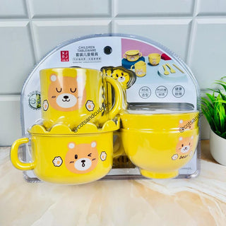 Bear Adorable: The Ultimate Bear Bowl Feeding Set for Kid