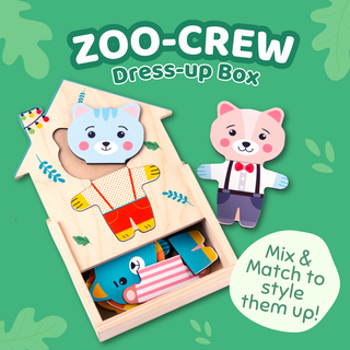 Wooden Zoo Dress Up for Kids