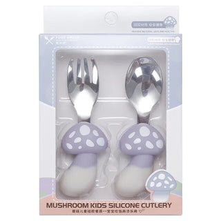 Mushroom Design Stainless Steel Spoon and Fork Set