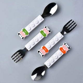 Cow Block Spoon set