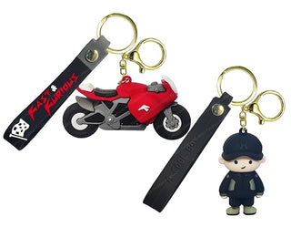  Bike and Boy Keychain