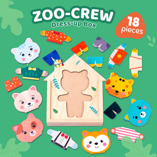 Wooden Zoo Dress Up for Kids