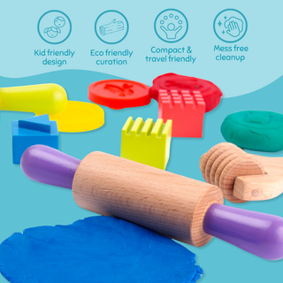 Pretend Play Roll & Mold Set for Kids