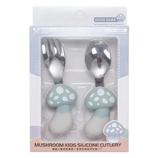 Mushroom Design Stainless Steel Spoon and Fork Set