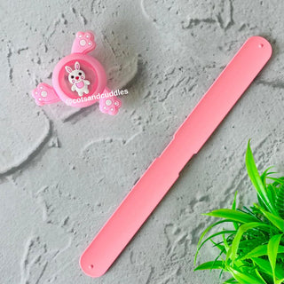 Cute Design Silicone Slap Band with Spinner for Kids (Random Color)