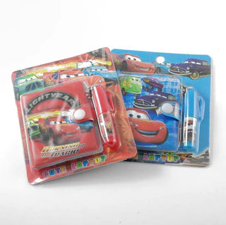 Cute Mini Cars Design Pocket Diary with Pen for Kids (Random Colour)