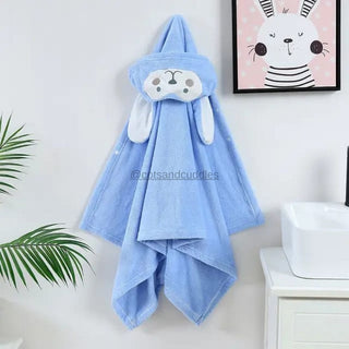 Cuddle Up with Cute Animal Face Hooded Soft Baby Towels: The Perfect Bath Time Companion