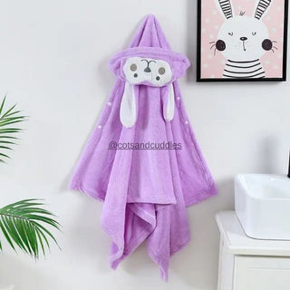 Cuddle Up with Cute Animal Face Hooded Soft Baby Towels: The Perfect Bath Time Companion