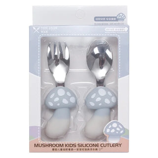 Mushroom Design Stainless Steel Spoon and Fork Set