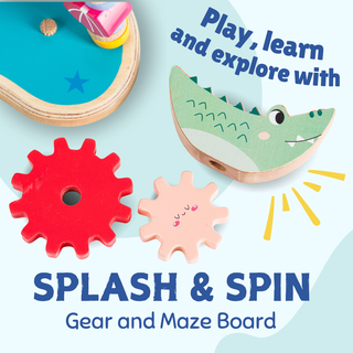 Wooden Gear Maze Board for Kids