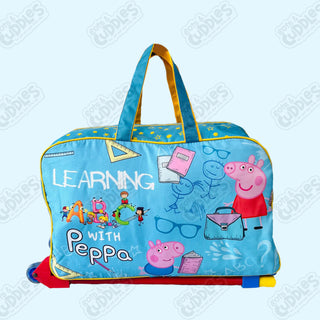 Cartoon-Themed Duffel Bag with Trolley For Kids (Peppa Pig)