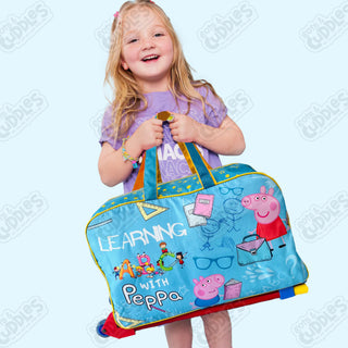 Cartoon-Themed Duffel Bag with Trolley For Kids (Peppa Pig)