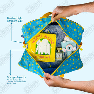 Cartoon-Themed Duffel Bag with Trolley For Kids (Peppa Pig)