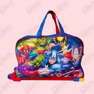 Cartoon-Themed Duffel Bag with Trolley For Kids (Avengers)