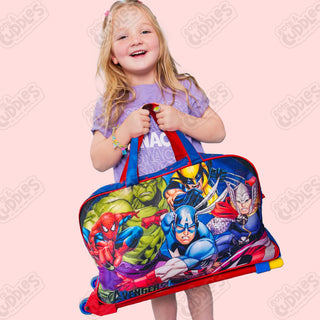 Cartoon-Themed Duffel Bag with Trolley For Kids (Avengers)