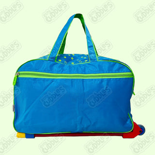 Cartoon-Themed Duffel Bag with Trolley For Kids (Dino Party)