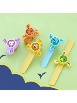 Cute Design Silicone Slap Band with Spinner for Kids (Random Color)