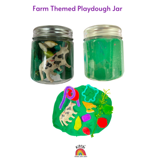 Farm Playdough Curiosity Jar