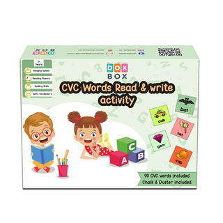 CVC words read and write flashcards