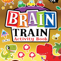Brain Train Activity Book for Kids Age 3+ – With Colouring Pages, Mazes, Puzzles and Word searches Activities