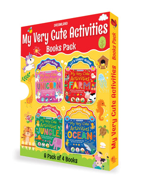 My Very Cute Activities & Colouring Books Pack for Kids Age 3-8 years – A Set of 4 Books