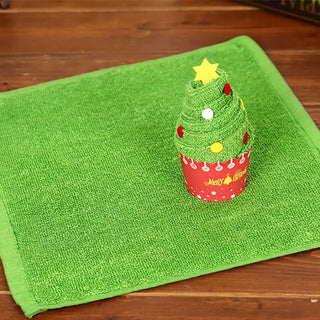 Cupcake Style Christmas Napkins 1pc (Random Design)