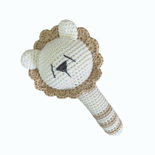 Roaring Fun: The Adorable Lion Rattle Crochet Toy for Kids