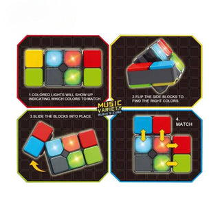 Memory Music Magic Flashing Rubik Cube Puzzle Toy