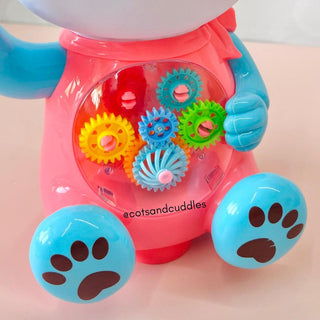 Kitty Gear Toy with Music & Lights for Kids (Random Color)