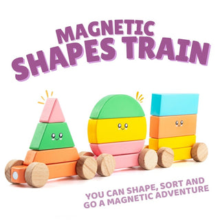 Wooden Magnetic Train for Kids