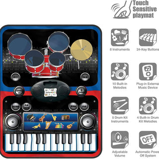 2-in-1 Musical Jam Playmat for Kids