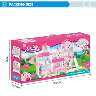 Princess Dream House Multi-Room Scenario Toy For Girls