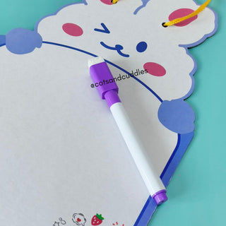 Animal Design Write and Wipe Board for Kids (1pc)