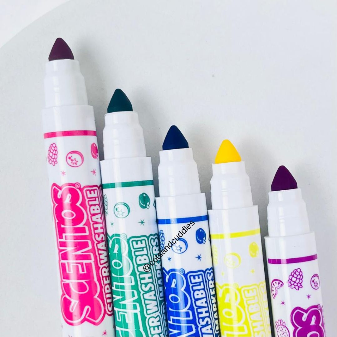 Happy To Clean Washable Markers - Use & Wash coloring pens for kids