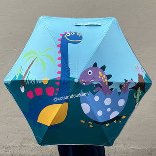 Premium Quality Theme Printed Umbrella For Kids (Dino in Egg)