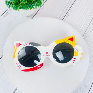 Cute Cartoon Cat Design Sunglasses: Protecting Kids' Eyes with Style