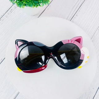 Cute Cartoon Cat Design Sunglasses: Protecting Kids' Eyes with Style