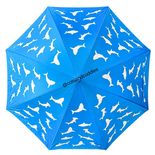 Magical Color-Changing Umbrella for Kids: Shark (Design May Vary)