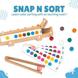 Wooden Snap and Sort for Kids